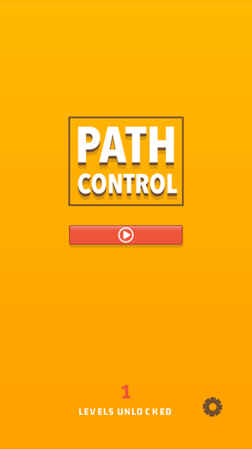 Path Control Game Welcome Screen Screenshot.