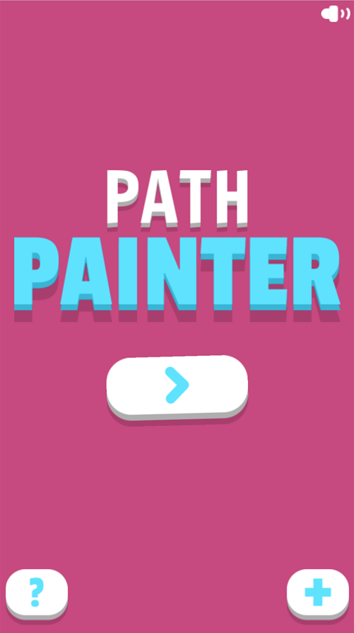 Path Painter Game Welcome Screen Screenshot.