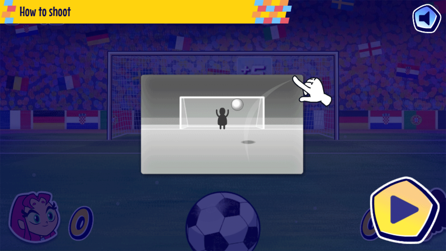 Penalty Power 2021 Game How To Shoot Screenshot.