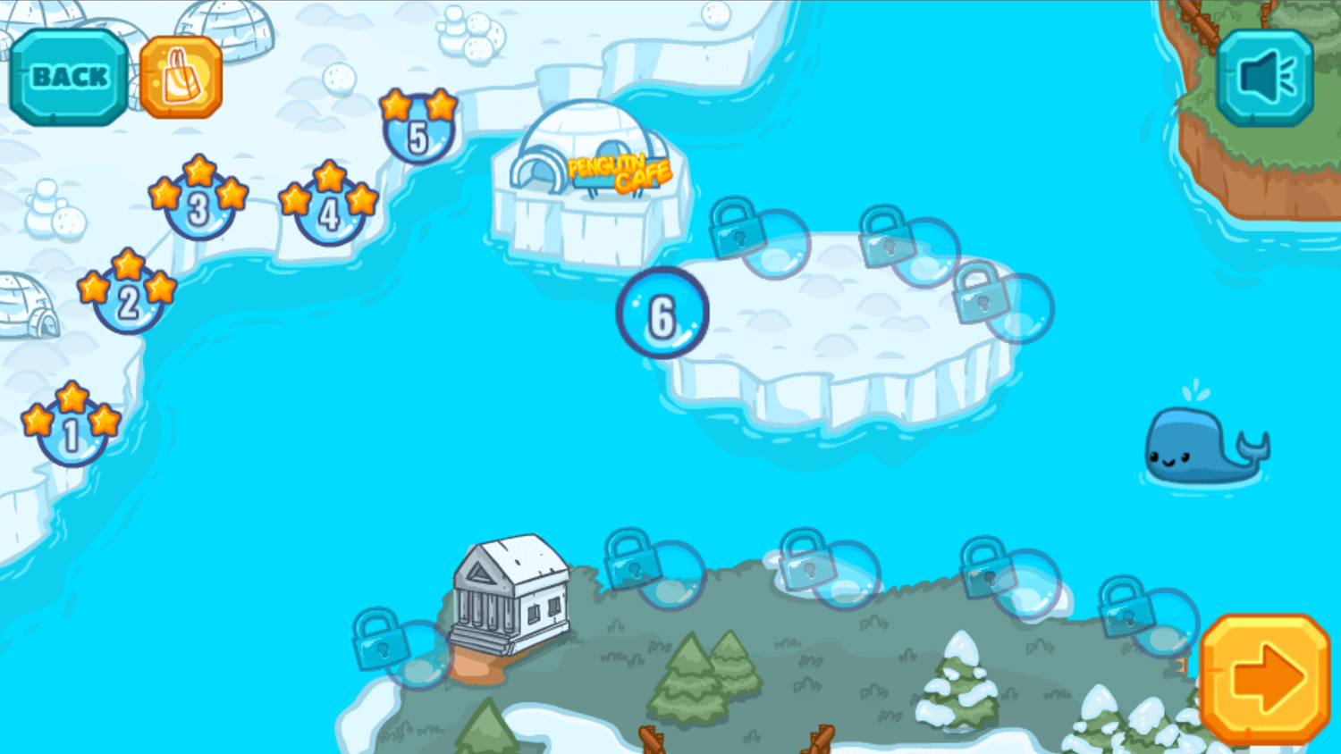 Penguin Cafe First Map Screenshot.