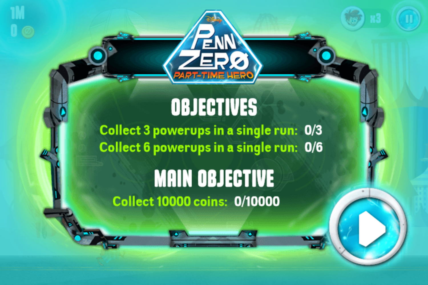 Penn Zero Part Time Hero Multiverse Mayhem Game Objectives Screenshot.