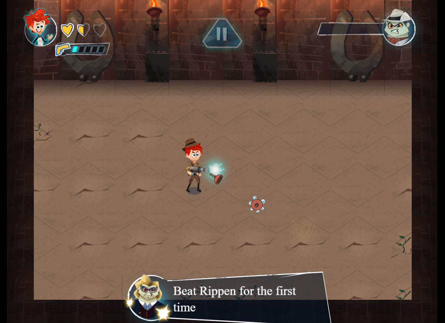 Penn Zero Part Time Hero Zap Trap Game Boss Fight Complete Screenshot.