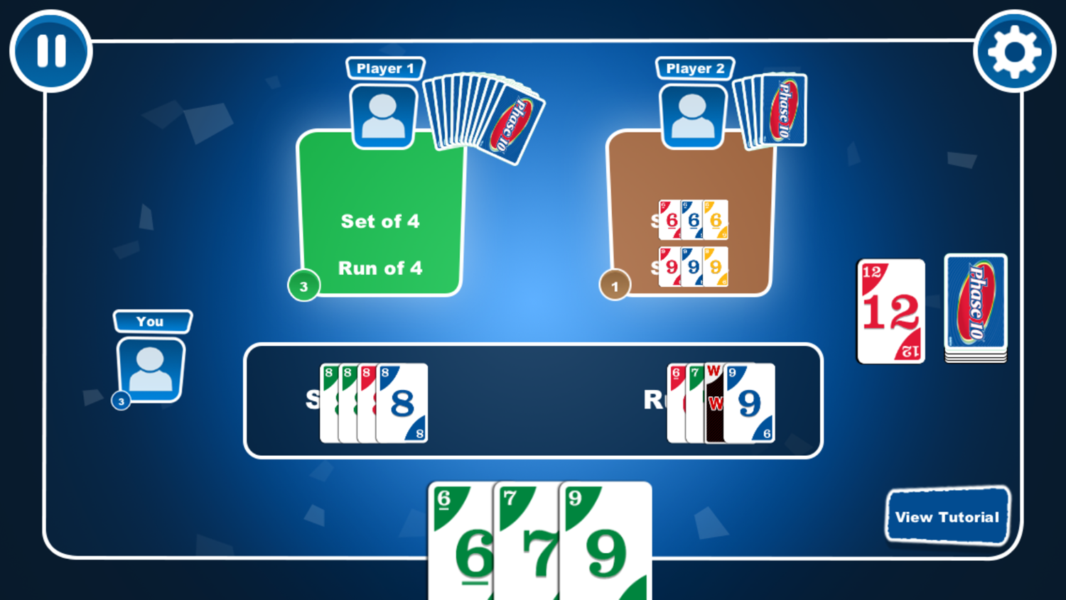 Phase 10 Game Combo Screenshot.