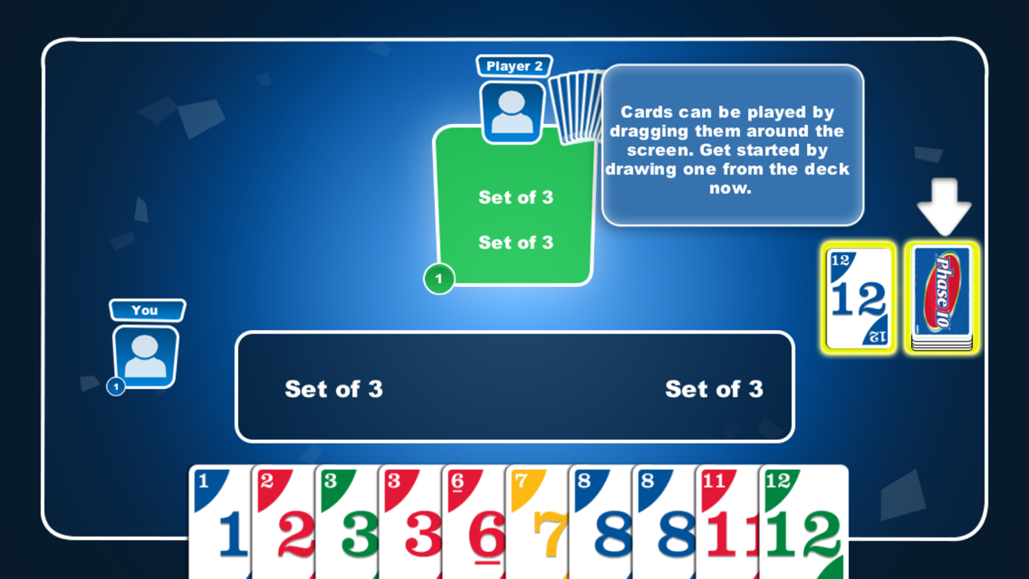 Phase 10 Game How To Play Screenshot.