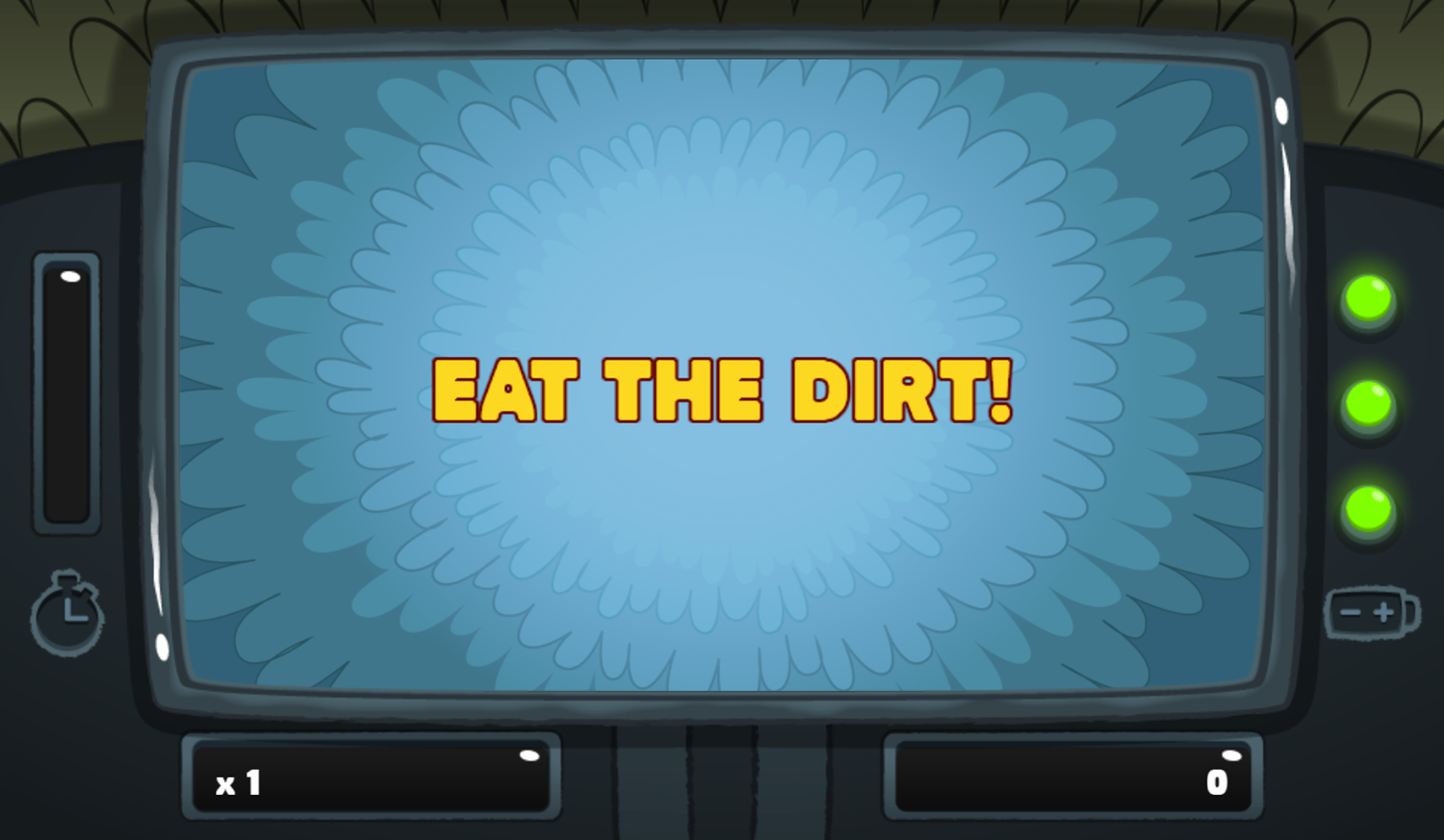 PGBC Game Lad Blitz Game Eat The Dirt Screenshot.