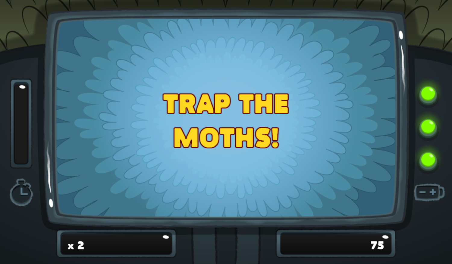 PGBC Game Lad Blitz Game Trap The Moths Screenshot.