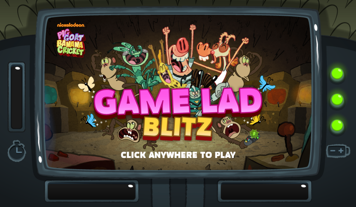 PGBC Game Lad Blitz Game Welcome Screen Screenshot.