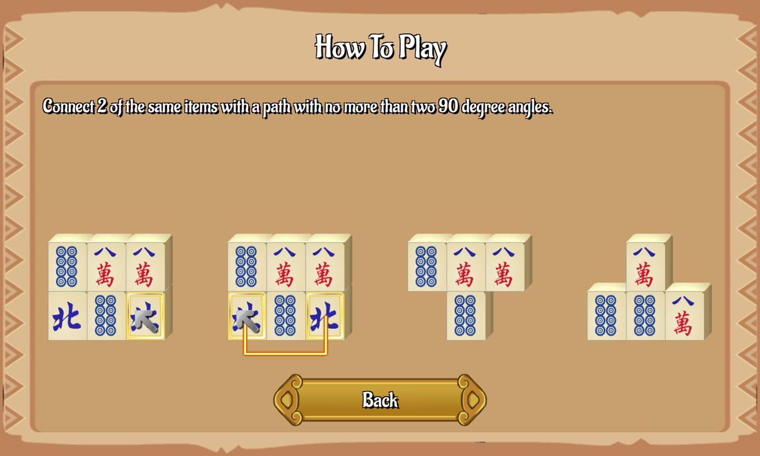 Pile of Tiles Connect Game How To Play Screenshot.