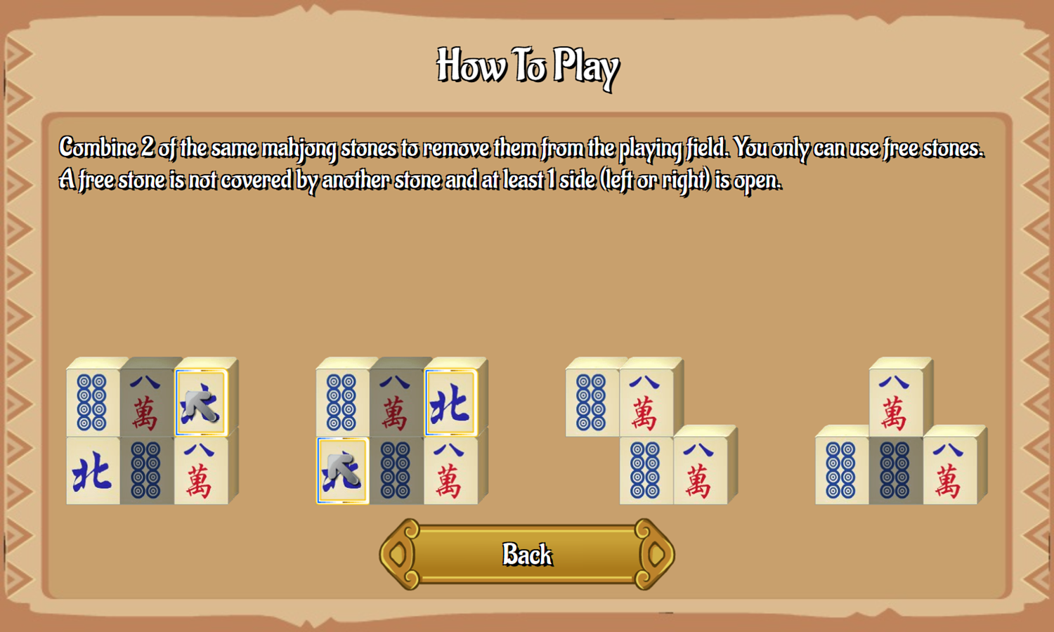 Pile of Tiles Game How To Play Screenshot.