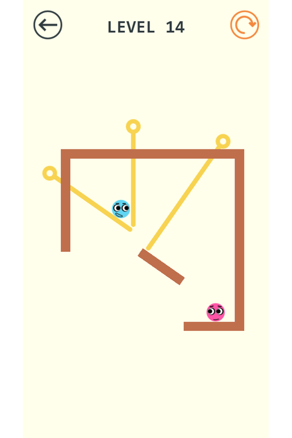 Pin Love Balls Game Failed Screenshot.