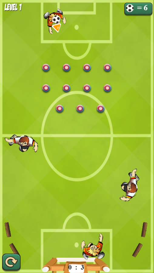 Pinball Football Game Screenshot.