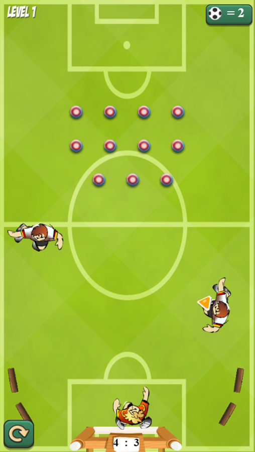 Pinball Football Gameplay Screenshot.