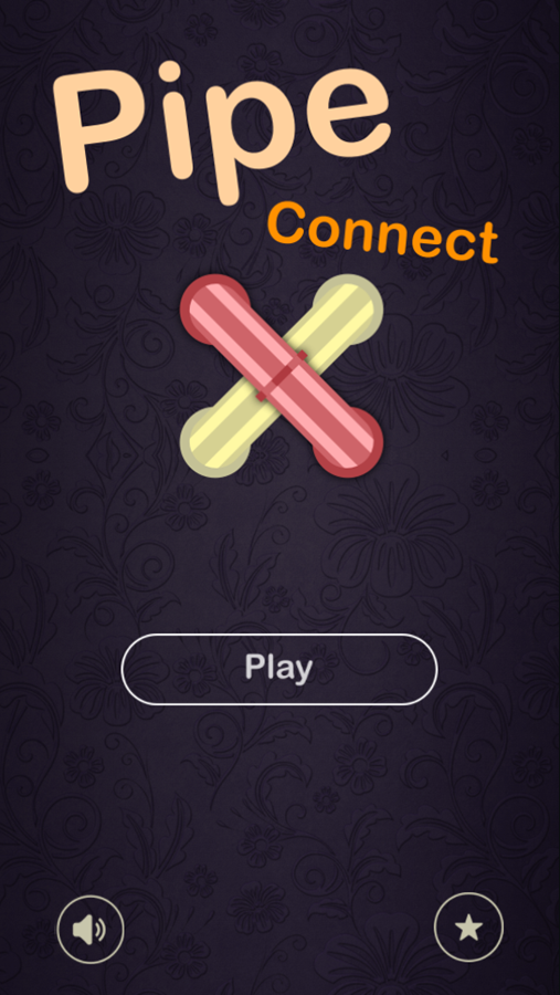 Pipe Connect Game Welcome Screen Screenshot.
