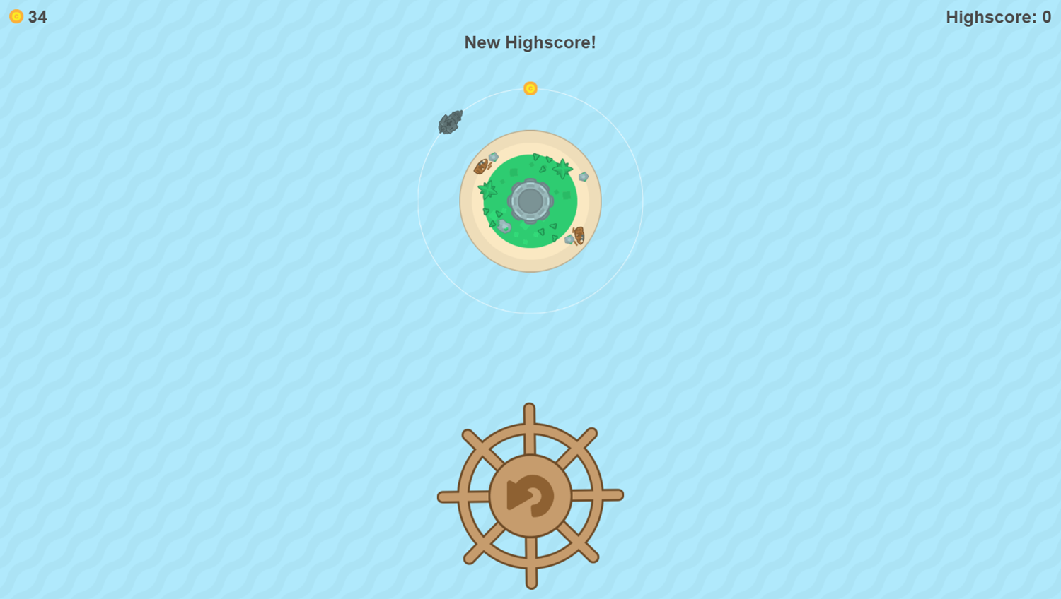 Pirate Patrol Game Complete Screenshot.