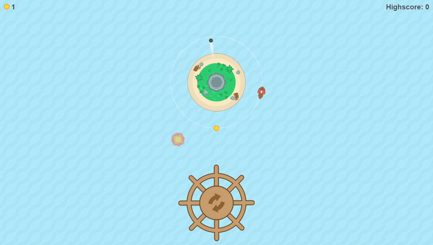 Pirate Patrol Game Start Screenshot.