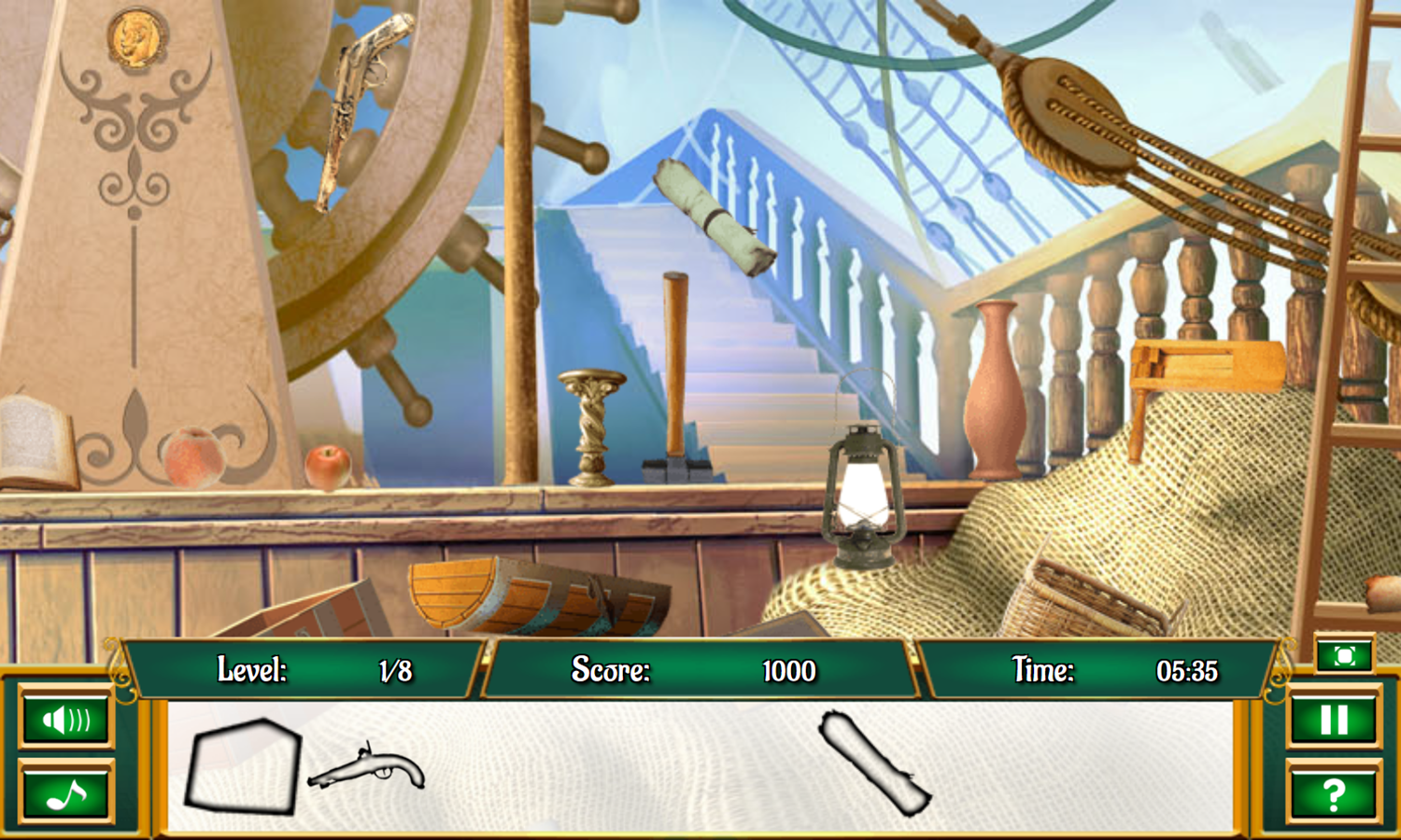 Pirates and Treasures Game Stage 3 Play Screenshot.