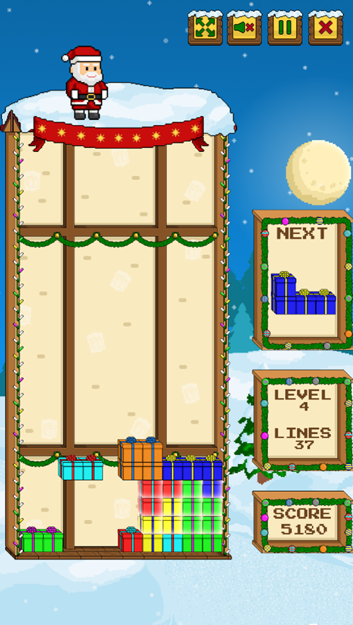 Pixel Christmas Game Progress Screenshot.