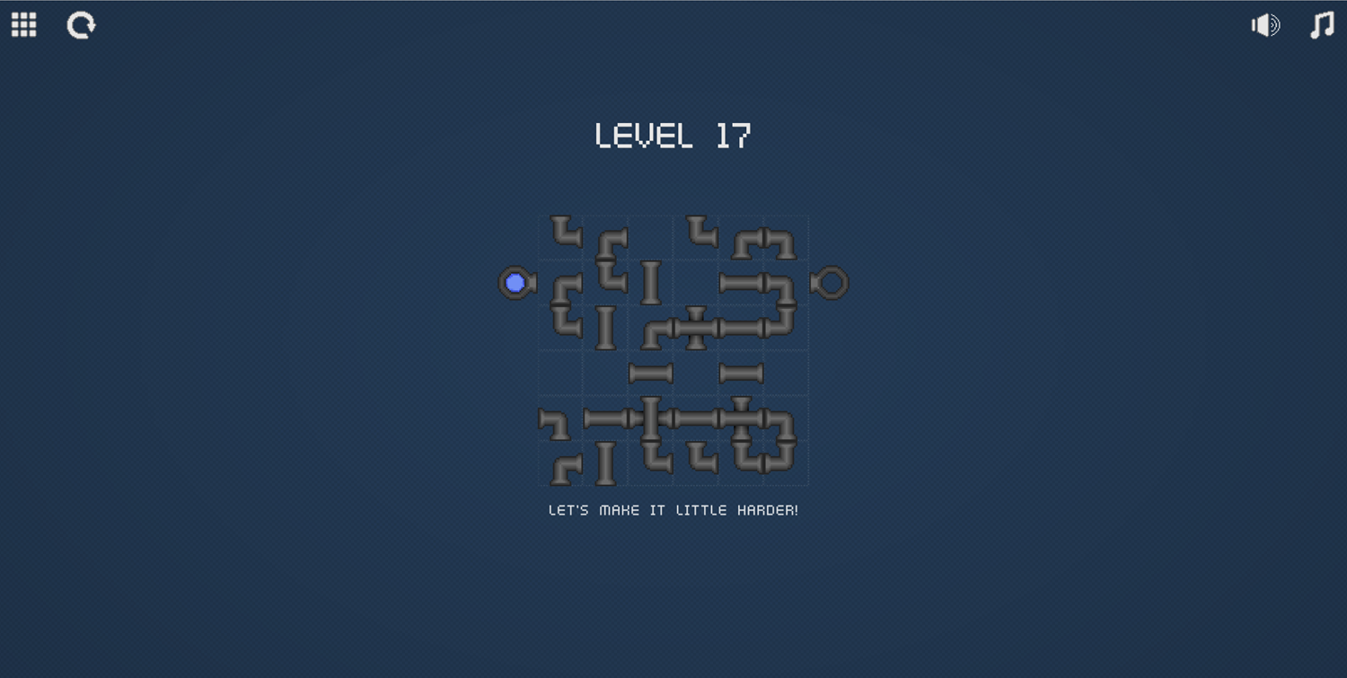 Pixel Pipes Game Screenshot.