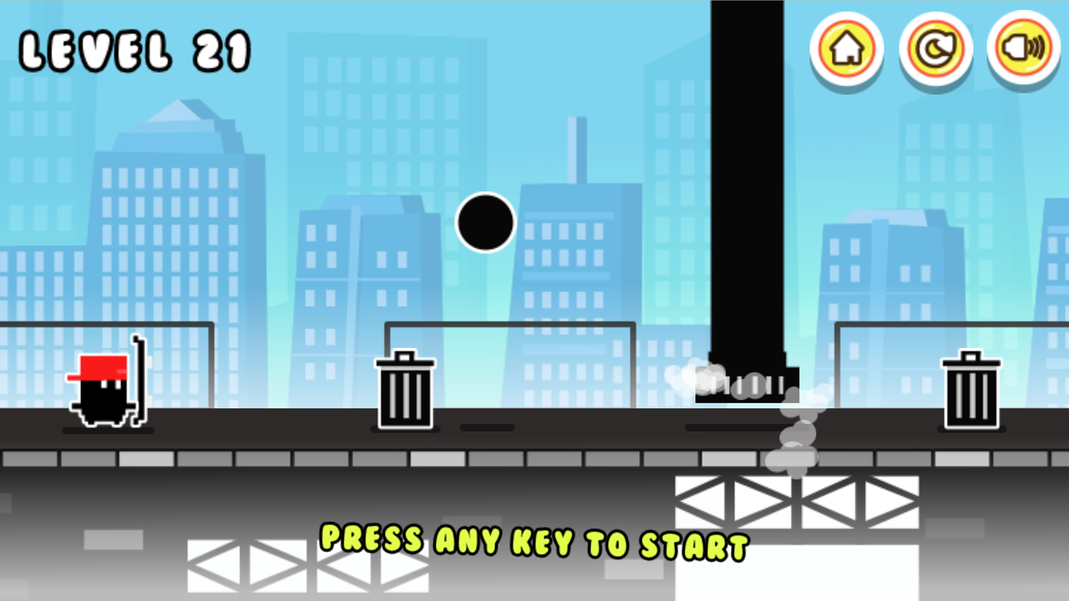 Pixel Skate Game Screenshot.