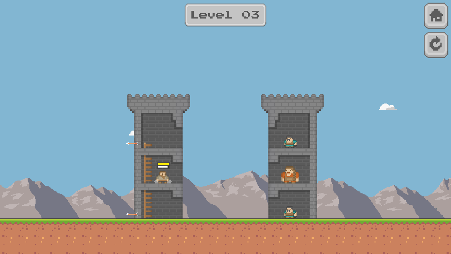 Pixel Tower Battle Game Next Level Screenshot.