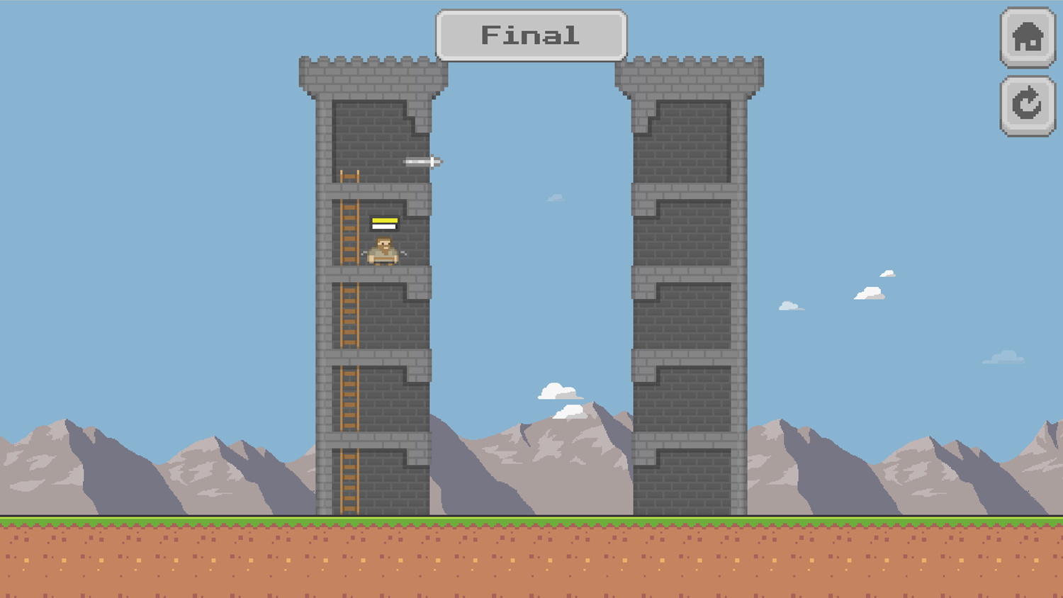 Pixel Tower Battle Game Shot as Perished Screenshot.