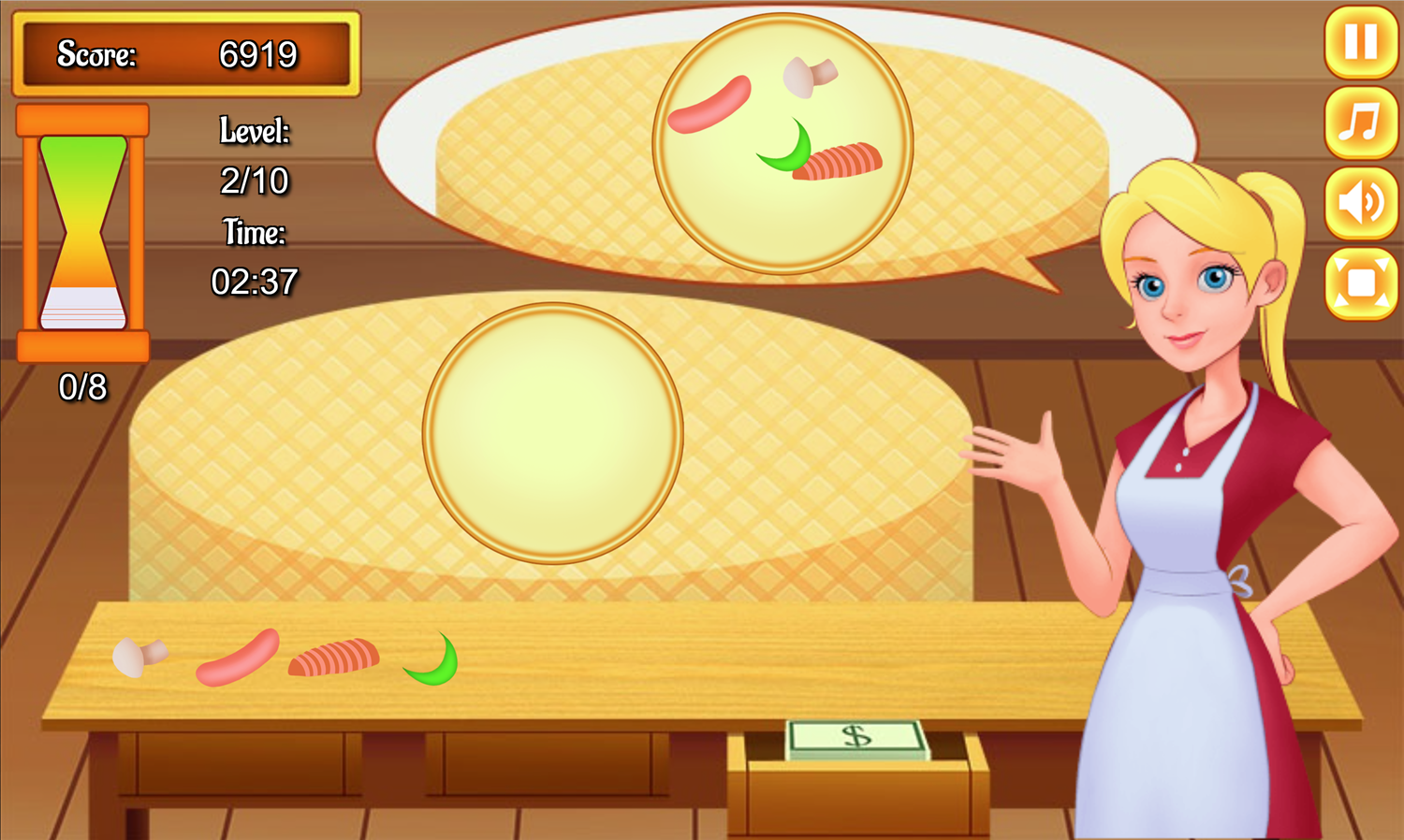 Pizza Chief Game Screenshot.