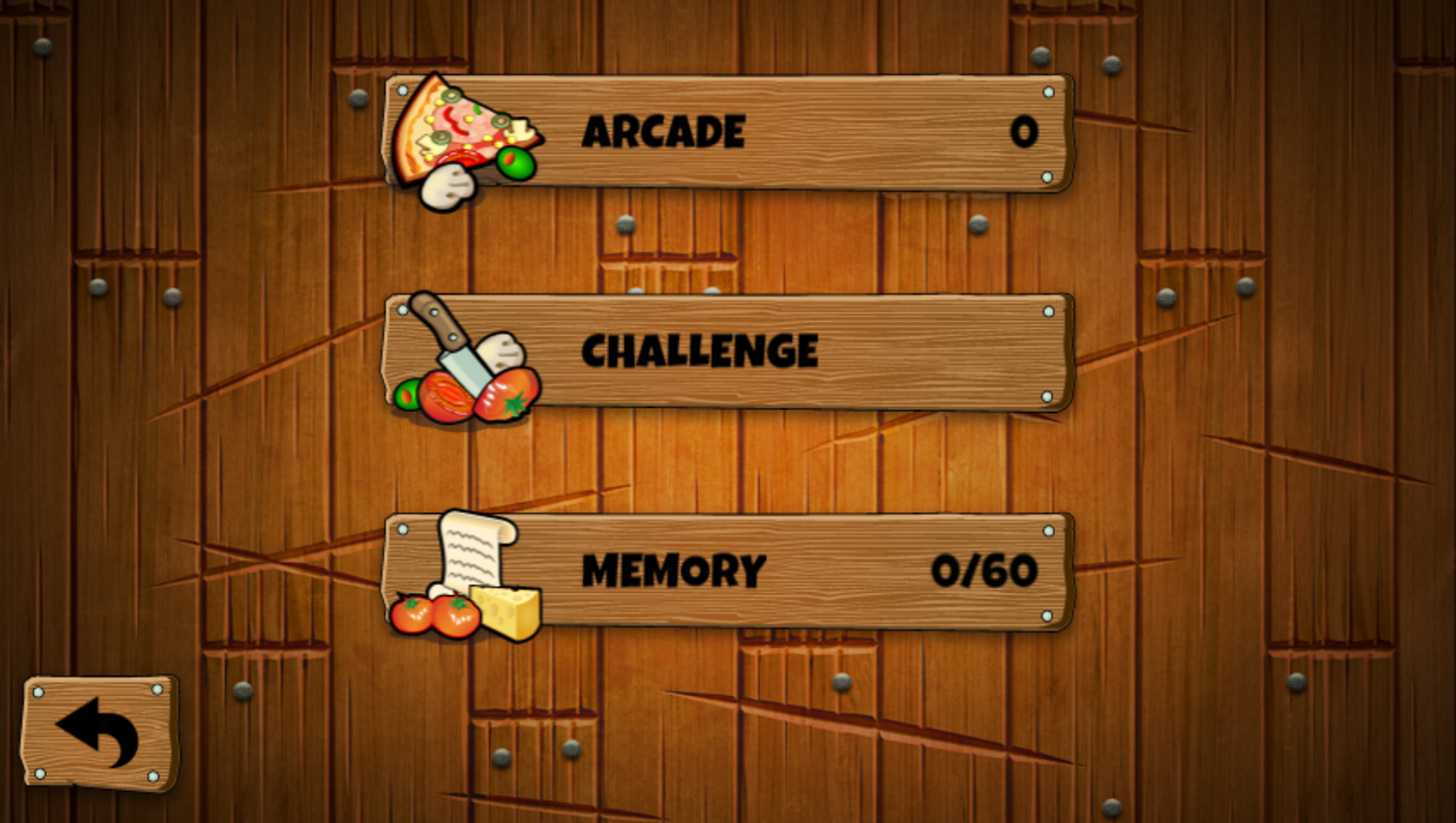 Pizza Ninja 3 Game Mode Select Screenshot.