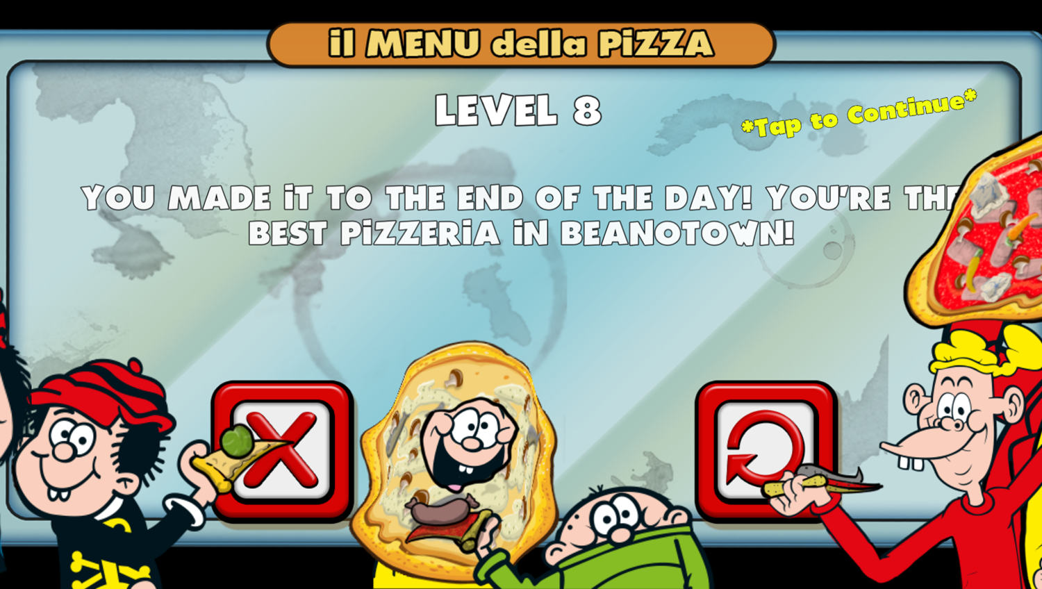 Pizza Party Game Complete Screenshot.