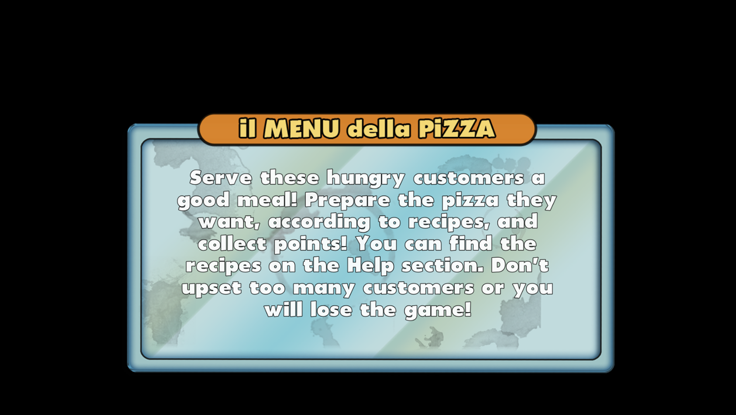 Pizza Party Game How To Play Screenshot.