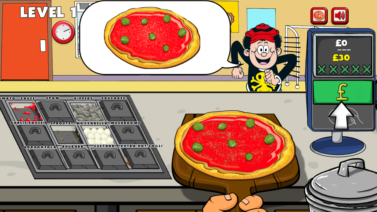 Pizza Party Game Play Tips Screenshot.