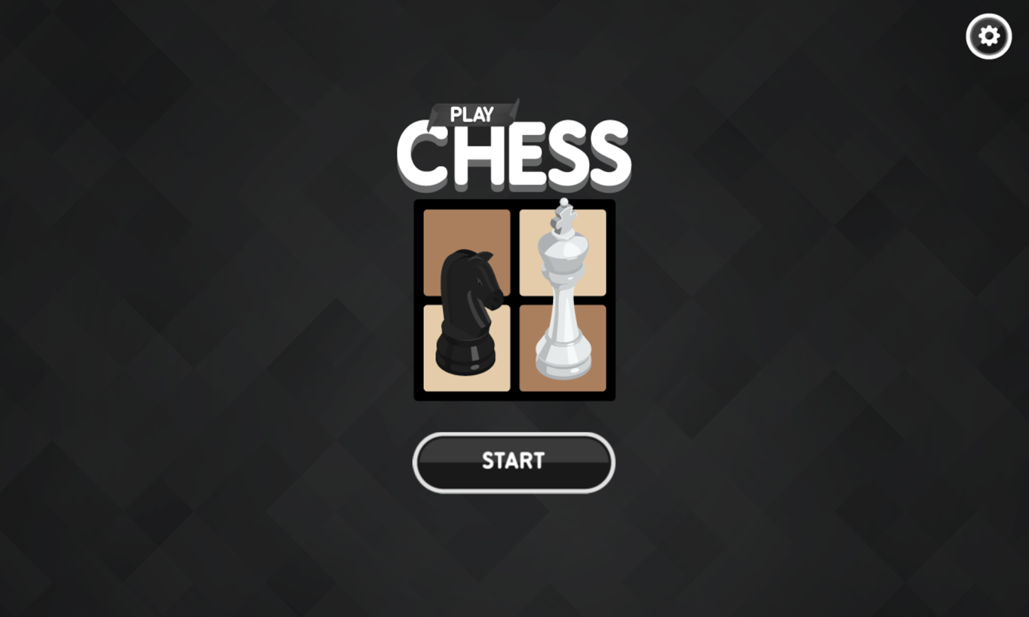Play Chess Game Welcome Screen Screenshot.
