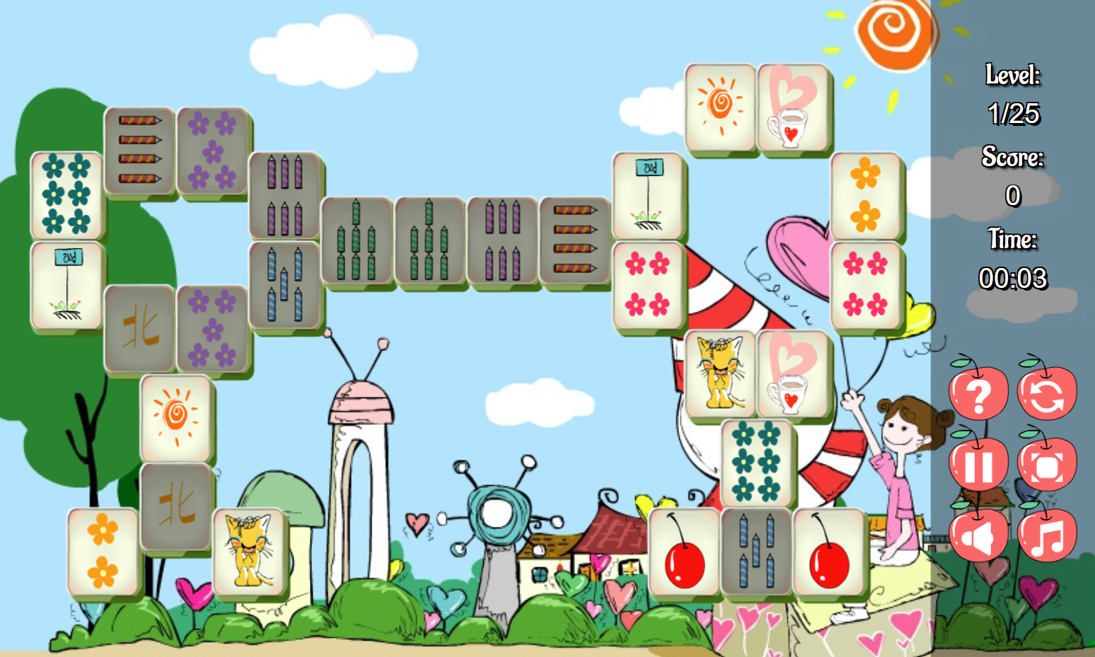 Playground Mahjong Game Screenshot.