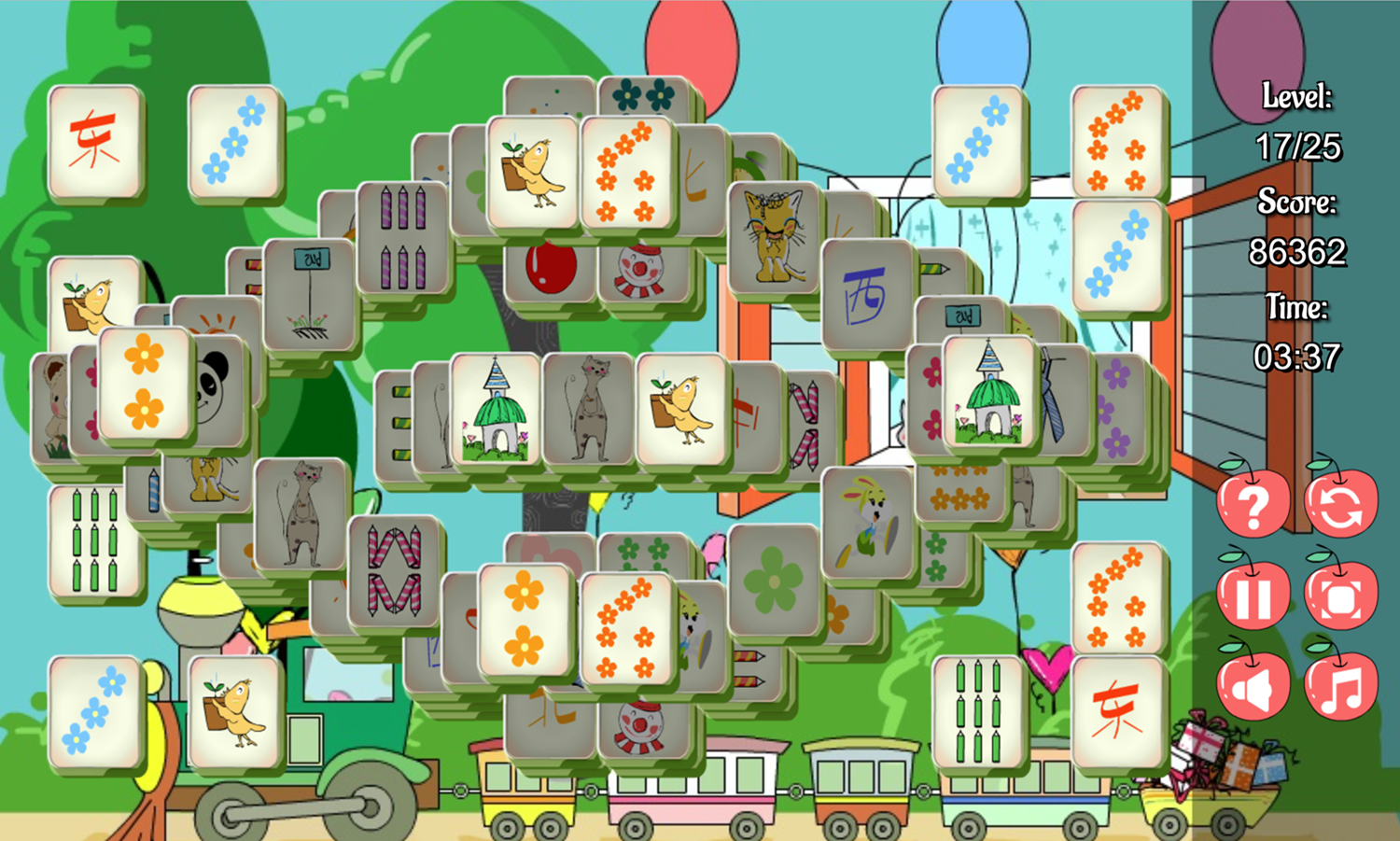 Playground Mahjong Gameplay Screenshot.