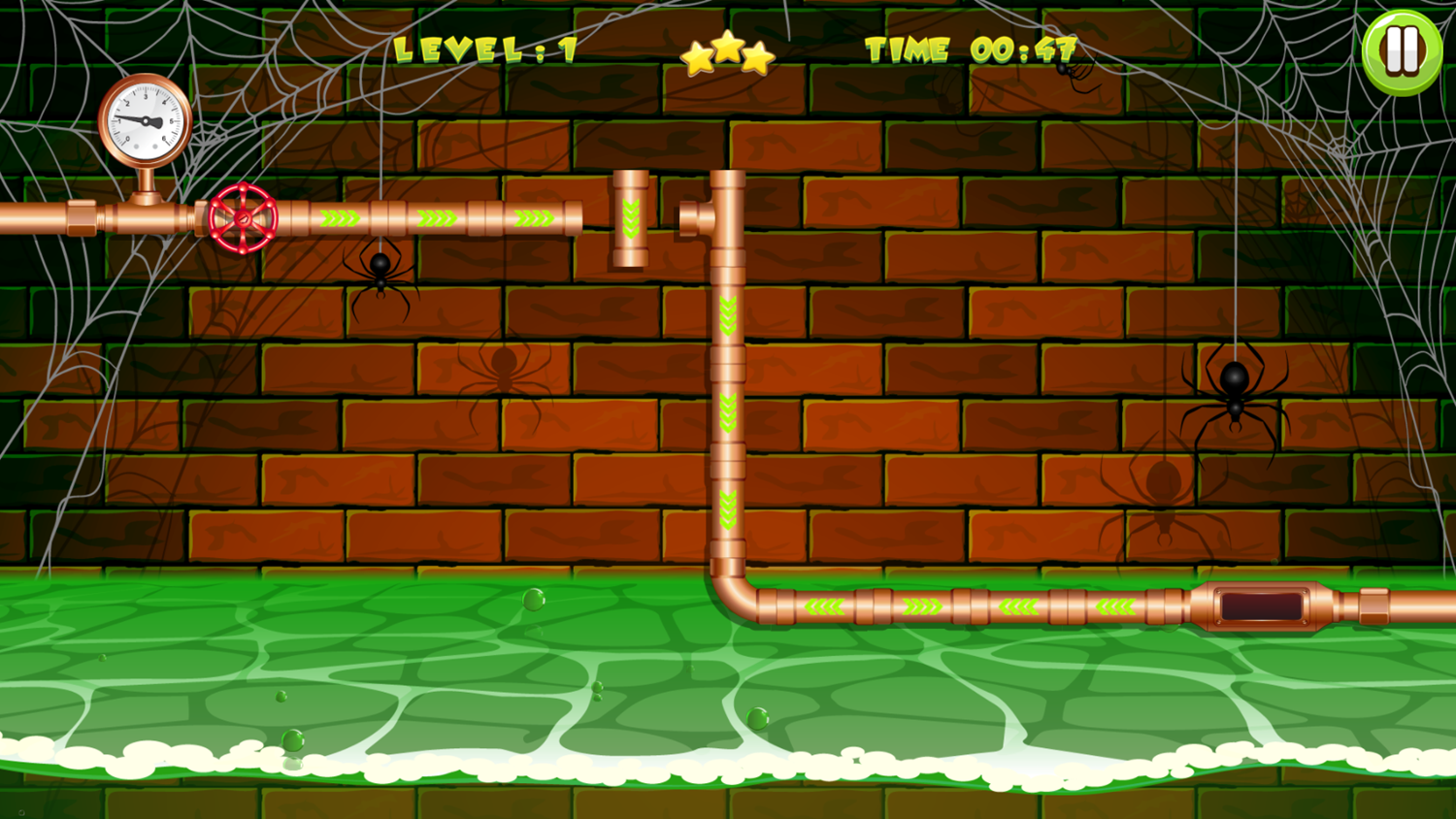 Plumber Game Play Screenshot.