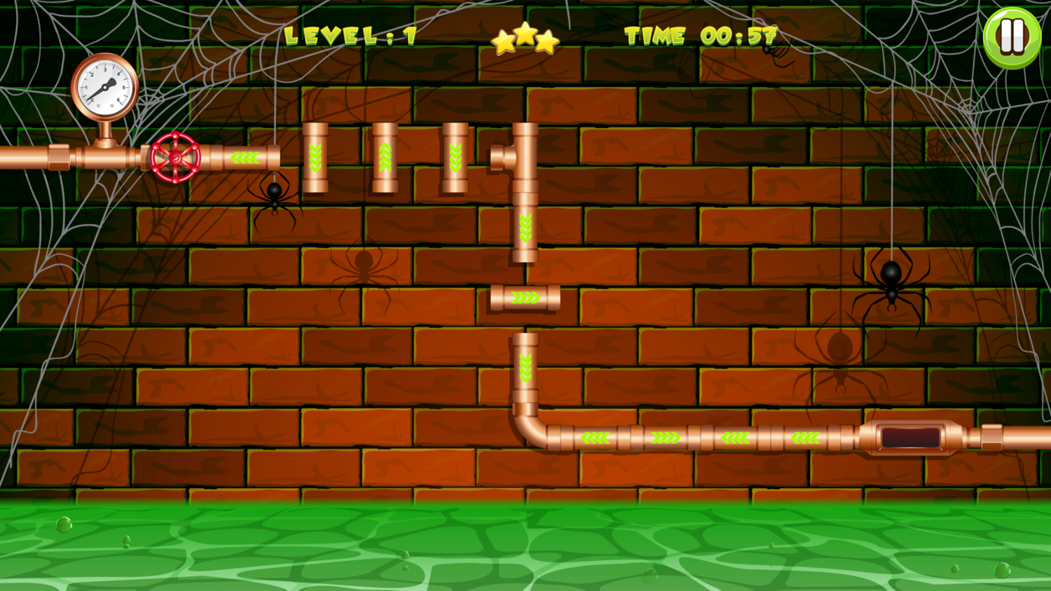 Plumber Game Start Screenshot.