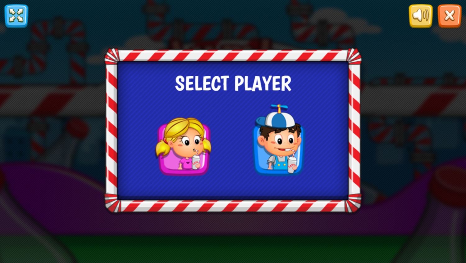 Plumber Soda Game Select Player Screenshot.