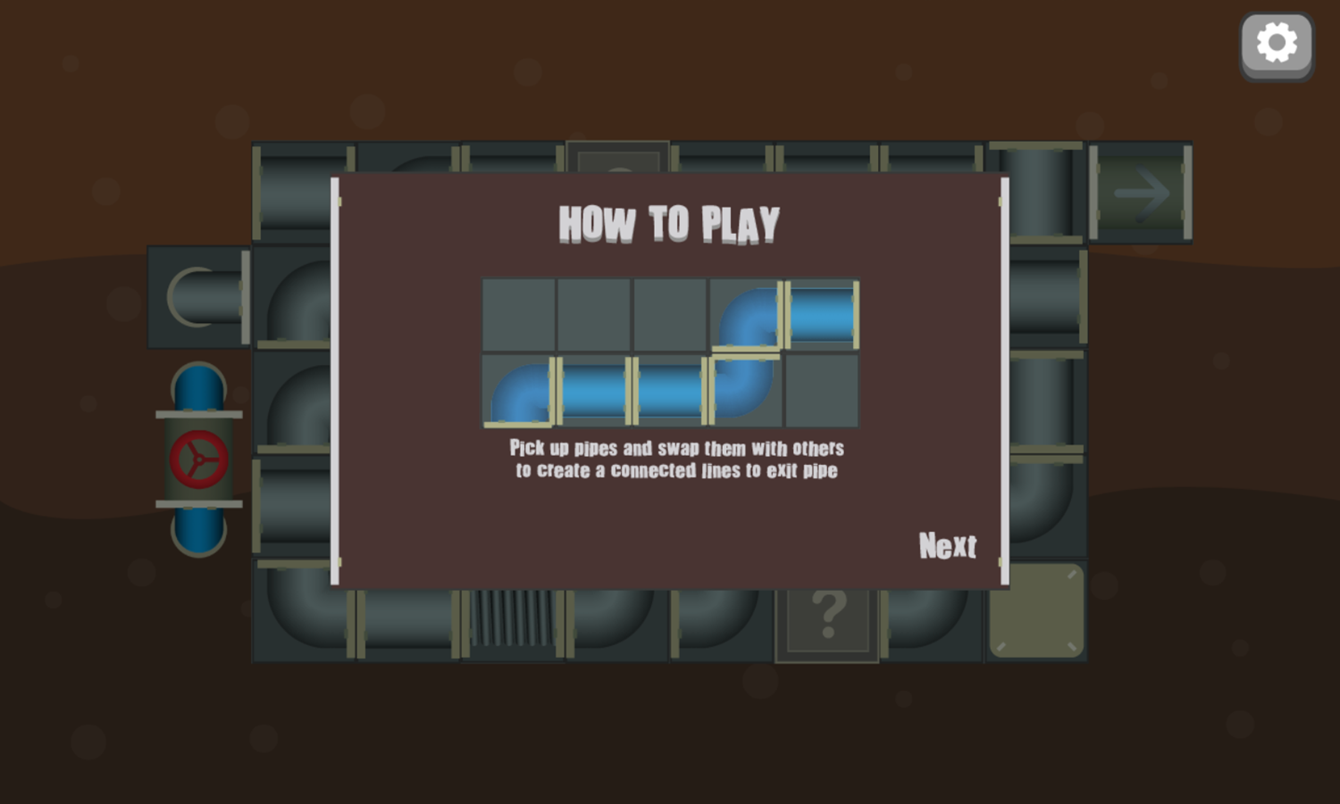 Plumper Pipe Game How To Play Screenshot.