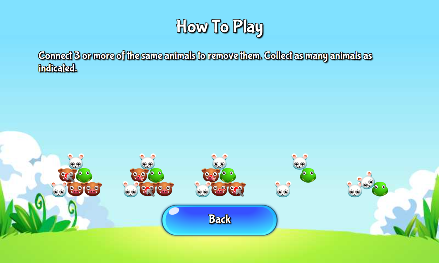 Plushy Animals Game How To Play Screenshot.