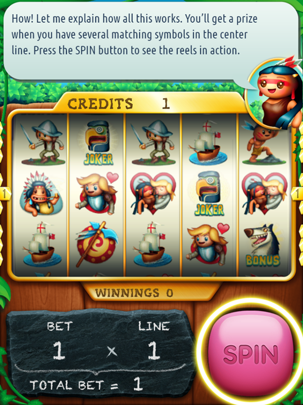 Pocahontas Slots Game How To Play Screenshot.