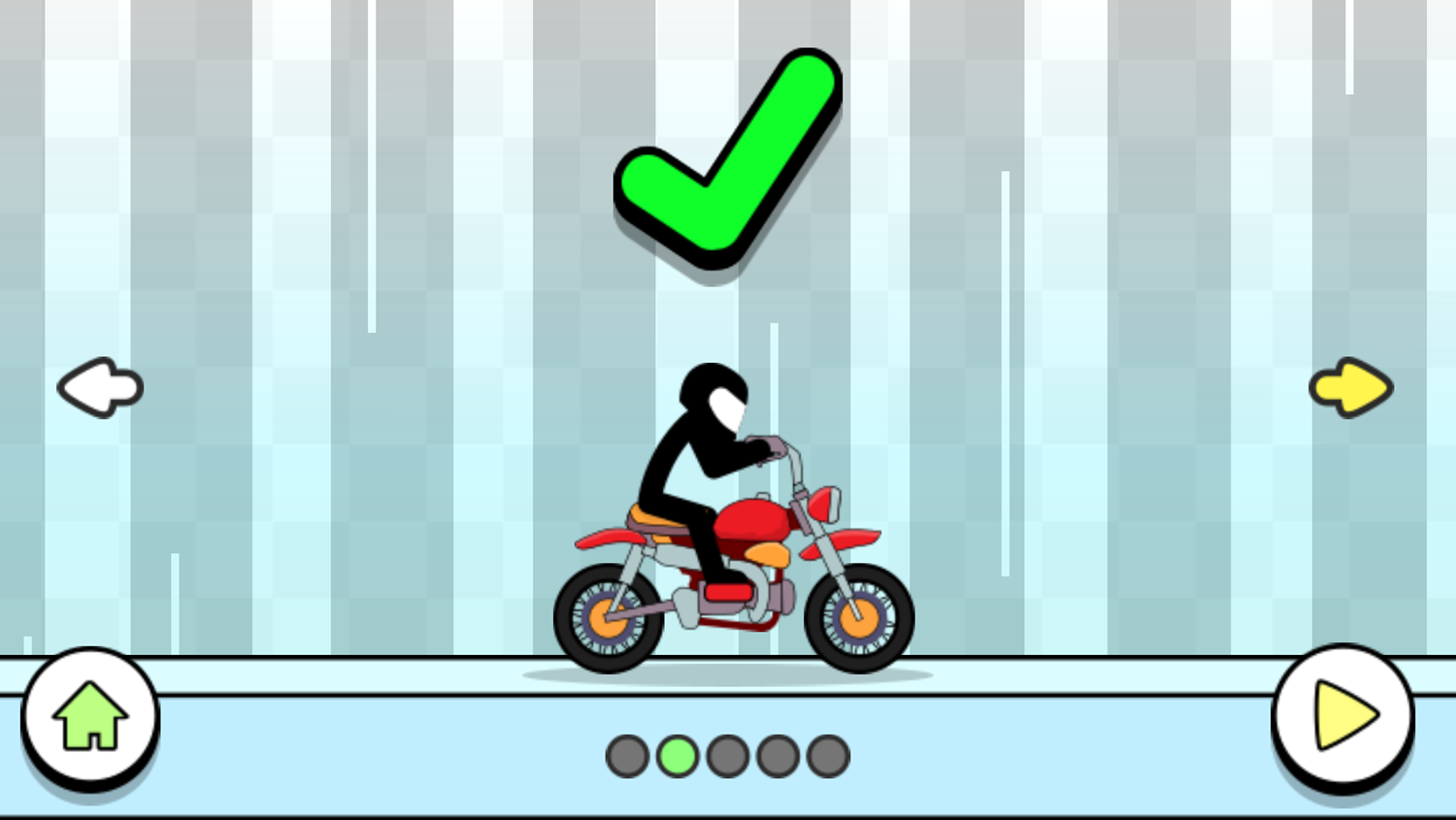 Pocket Racing 2 Game Bike Unlocked Screen Screenshot.