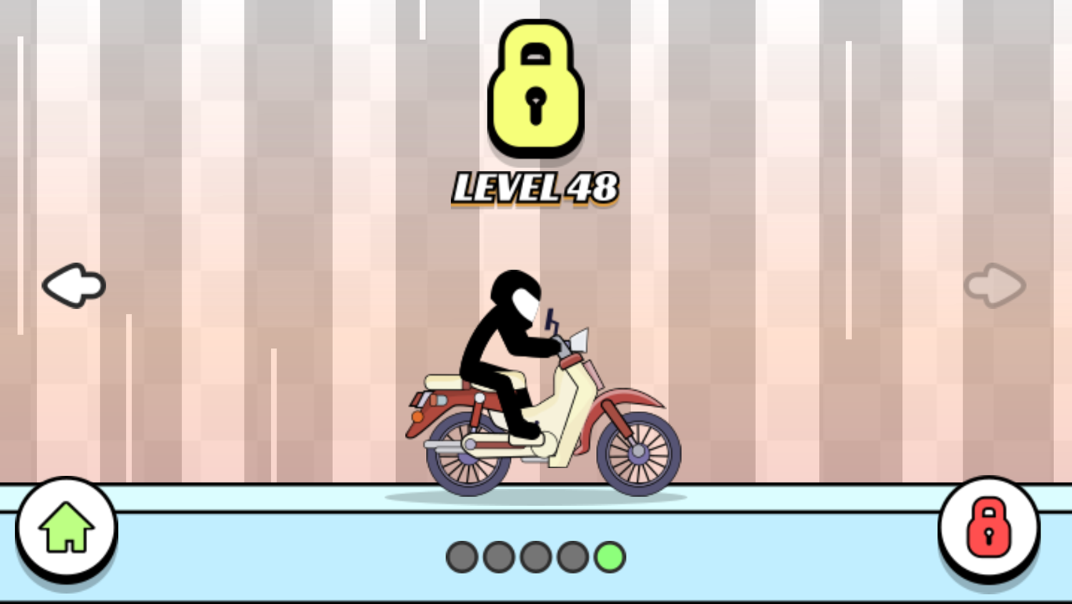 Pocket Racing 2 Game Moped Locked Screen Screenshot.