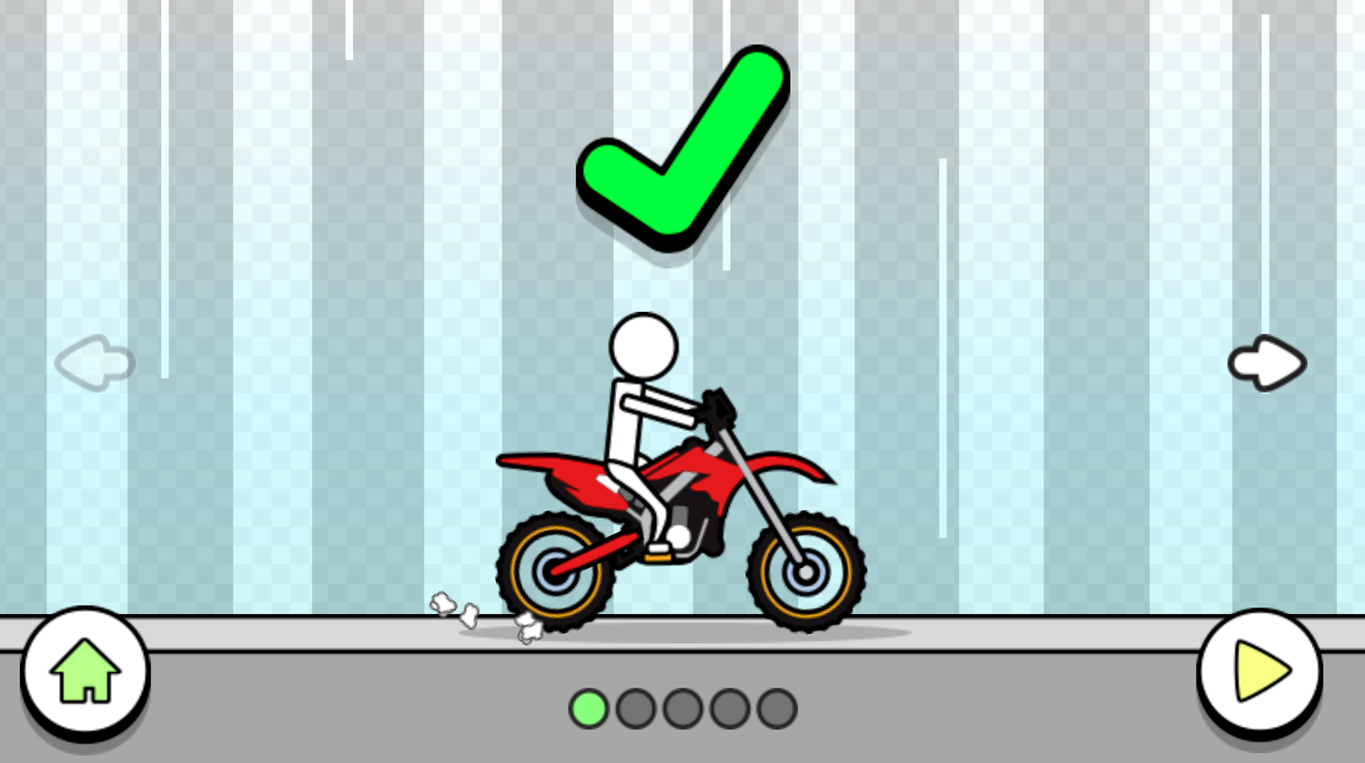 Pocket Racing Game Vehicle Select Screen Motorcycle Screenshot.
