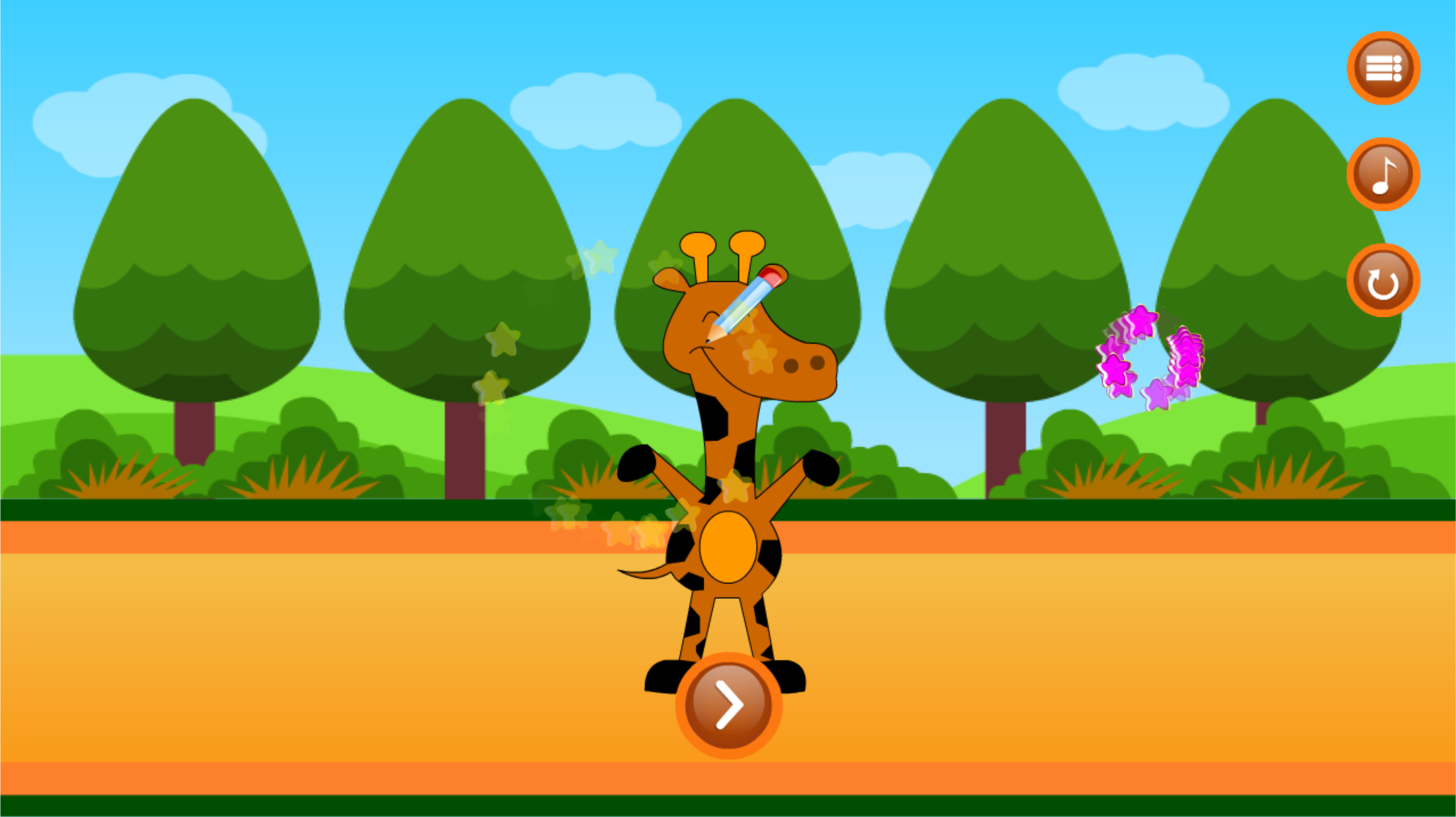 Point to Point Happy Animals Game Drawn Screenshot.