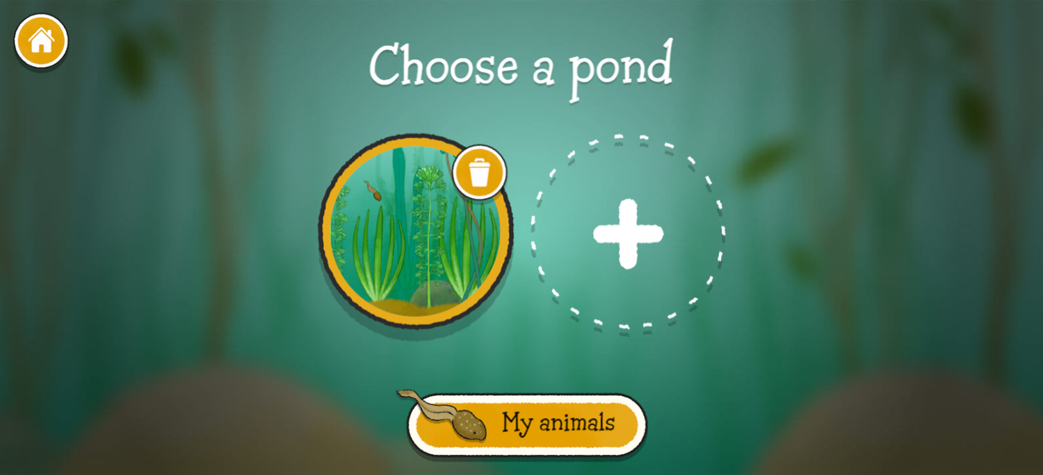 Pond Life Game Choose Pond Screenshot.