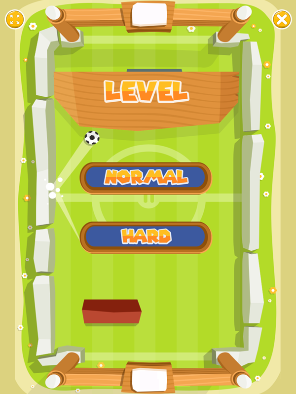 Pong Soccer Game Screenshot.