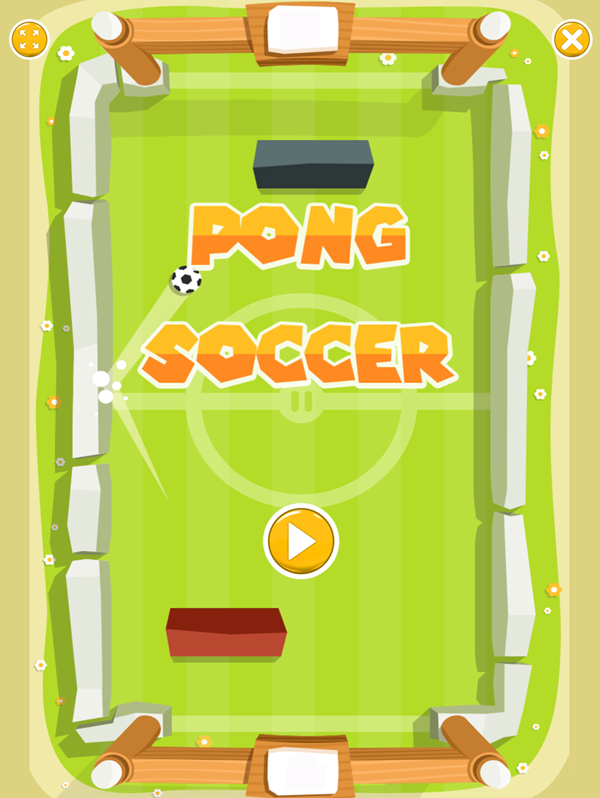 Pong Soccer Welcome Screenshot.