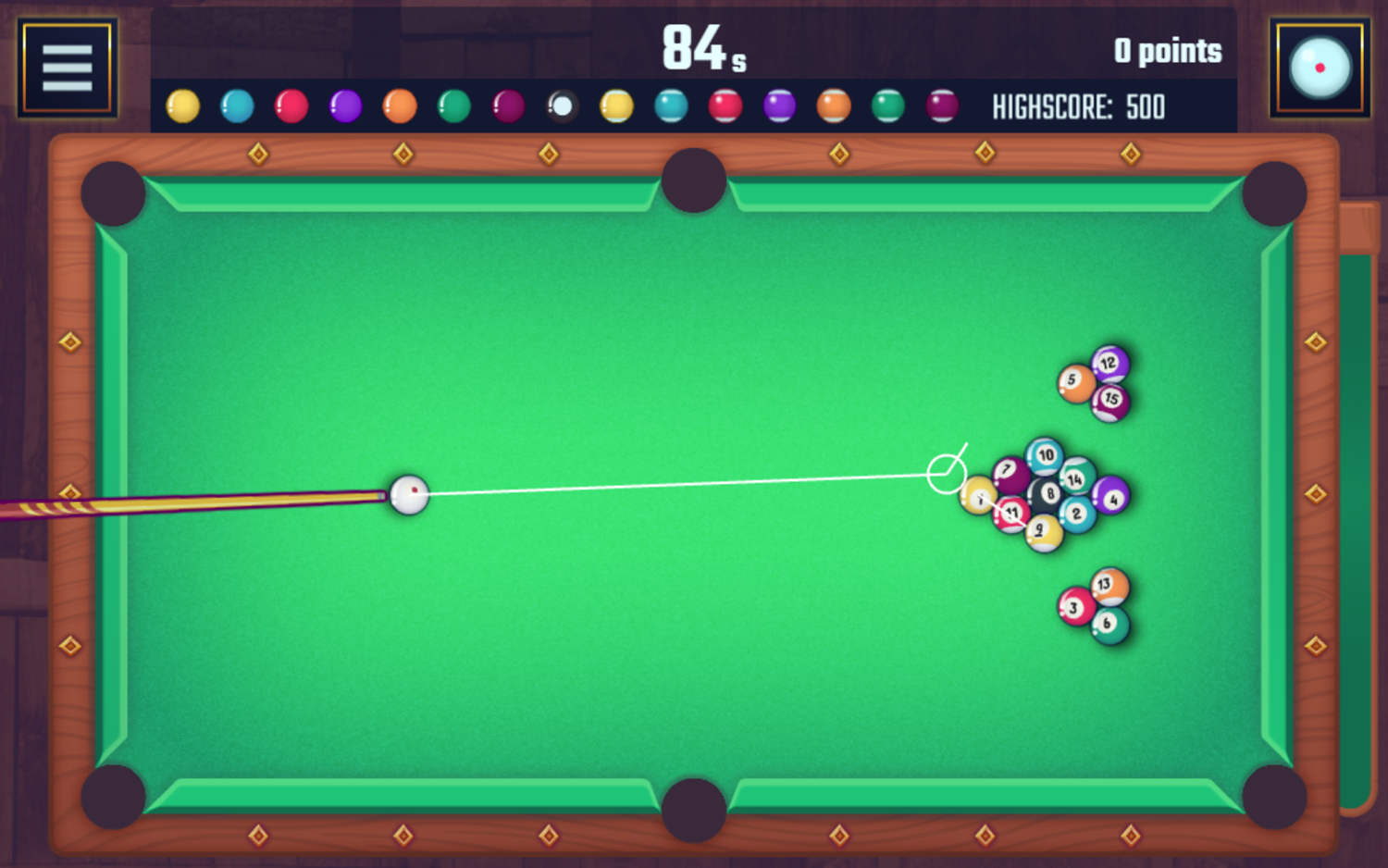 Pool Club Break Screenshot.