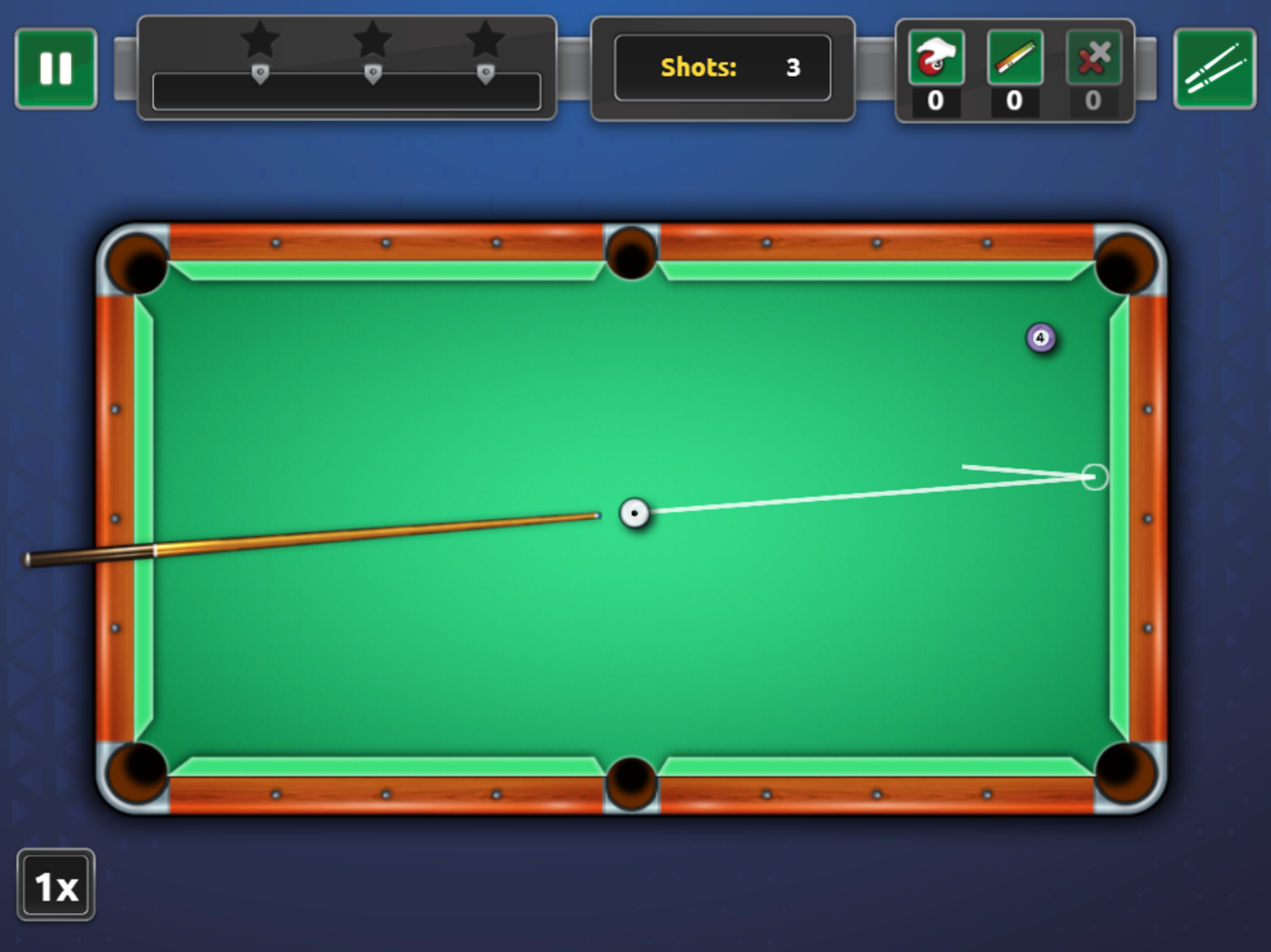 Pool Mania Game Level Start Screenshot.