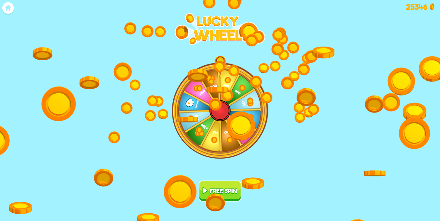Popcorn Master Game Lucky Wheel Screenshot.