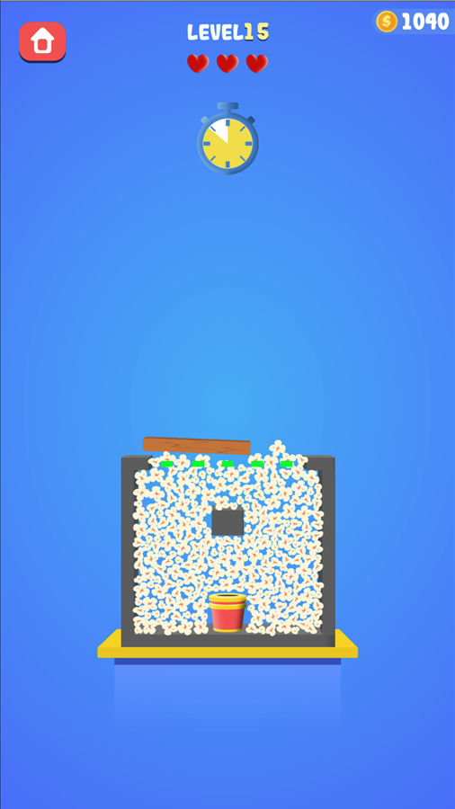 Popcorn Time 2 Game Level With Board Screenshot.